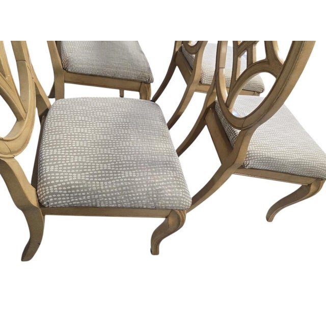 Vintage Hollywood Regency Dining Chairs – Set of 4 For Sale - Image 4 of 7