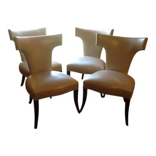 Modern Mid Century Style Klismos Dining Chairs- Set of 4 For Sale