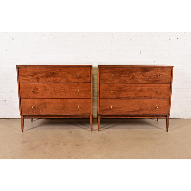 Mid-Century Modern Paul McCobb Planner Group Solid Birch Dressers or Chests of Drawers, Newly Refinished For Sale - Image 3 of 9