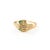 Art Deco Statement Diamond and Natural Emerald Snake Head Ring Size 9.5 For Sale - Image 3 of 7