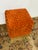 Burnt Orange Safavieh Couture Ravyn Ottoman, Sienna For Sale - Image 8 of 12