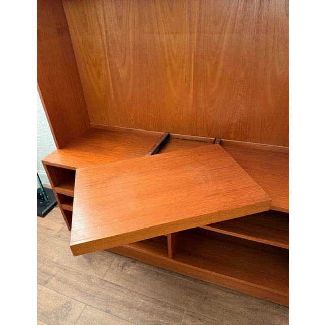 1960s Mid-Century Danish Teak Two-Piece Unit by Poul Hundevad For Sale In Miami - Image 6 of 11