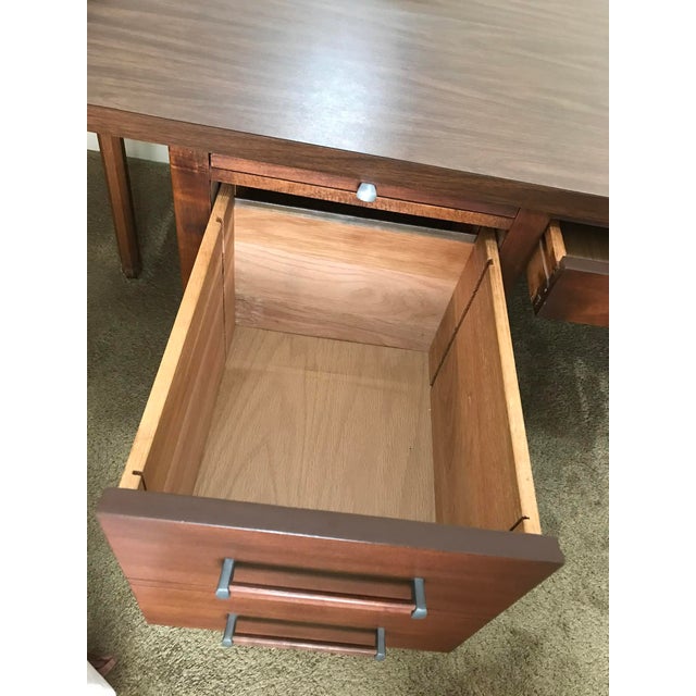 Mid-Century Modern Alma Administrator Desk For Sale - Image 11 of 14
