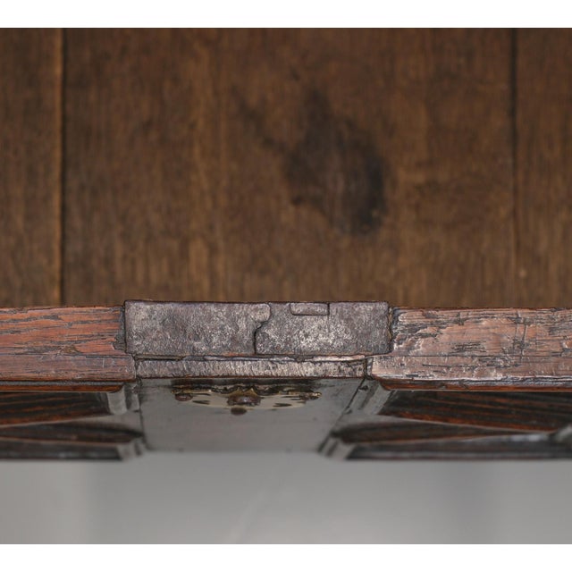 Small 17th Century Charles II Joined Oak Chest of Drawers For Sale - Image 10 of 15