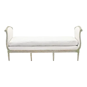 Swedish Gustavian 18th Century Large Painted Daybed