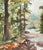 Signed lower right and dated 2000. Watercolor sheet laid to a forest green mount. Combined shipping available, please...