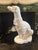 White Vintage Hollywood Regency White-Glazed Greyhound Whippet Statue For Sale - Image 8 of 11