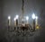 Vintage Brass and Frosted Glass Chandelier from Palwa, 1970s For Sale - Image 10 of 11