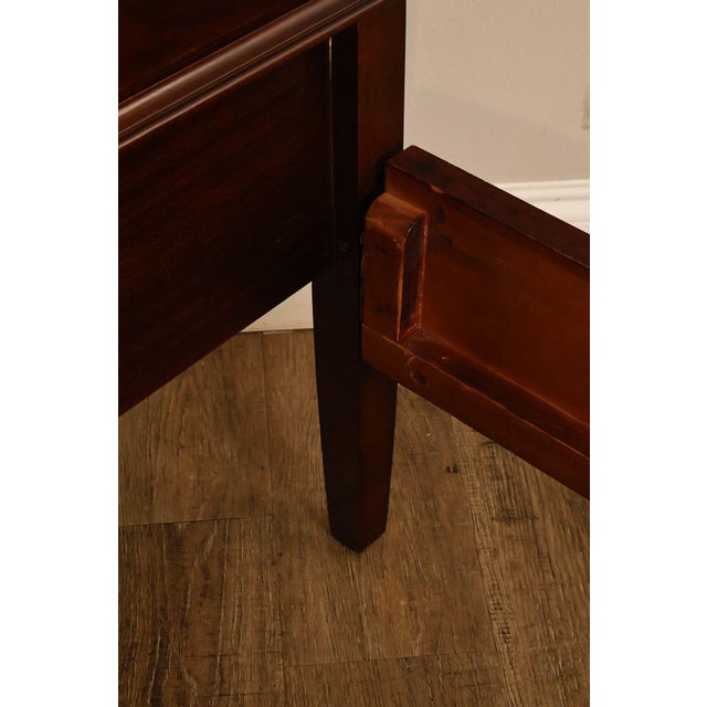 Pair of Vintage Flame Mahogany Twin Beds with Pierced Headboards, Circa 1940s For Sale - Image 14 of 18