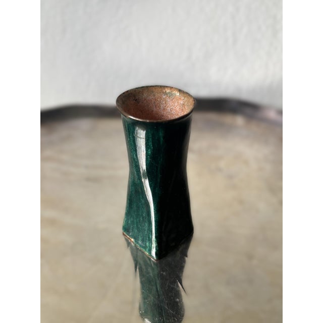 Vintage Studio Enamel Smoking Set from Nora Grill, Vienna, Austria, 1950s, Set of 2 For Sale - Image 6 of 11