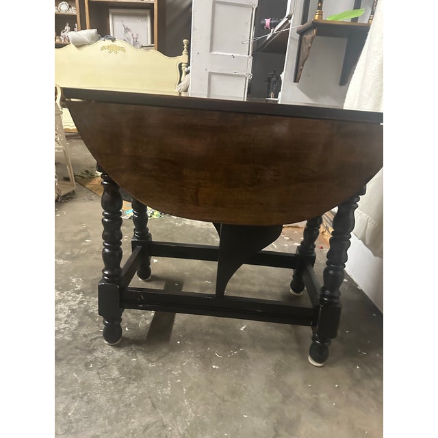 1940s Gate-Leg Accent Table For Sale - Image 11 of 12