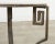 Neoclassical Greek Key Iron Marble Top Drinks Table For Sale - Image 9 of 18