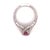 2010s Diamond Pink Tourmaline Rubellite Ring 6.5 14k White Gold 2.45 TCW Certified For Sale - Image 5 of 11