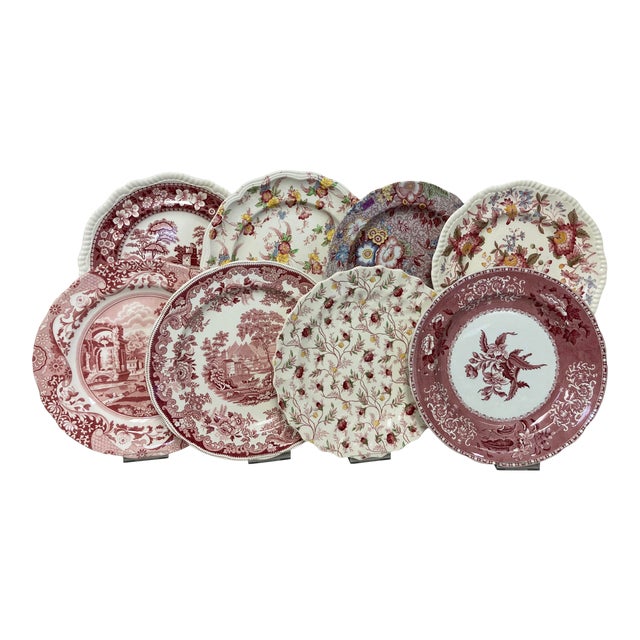Spode Red Collection Mixed Dinner Plates Set 8 Chairish