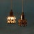 White Vintage Hanging Light in Messing and Crystal from Palwa For Sale - Image 8 of 11