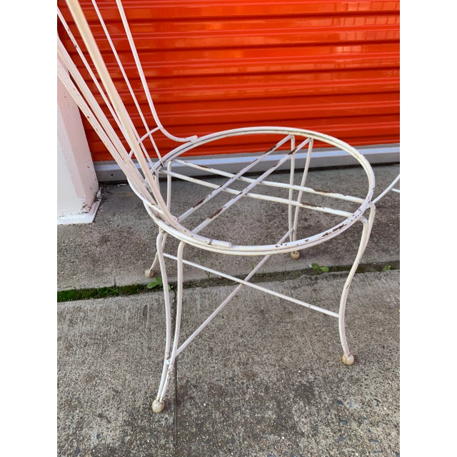 1960s Mid Century Homecrest Wire Patio Dining Chairs - Set of 6 For Sale - Image 5 of 8