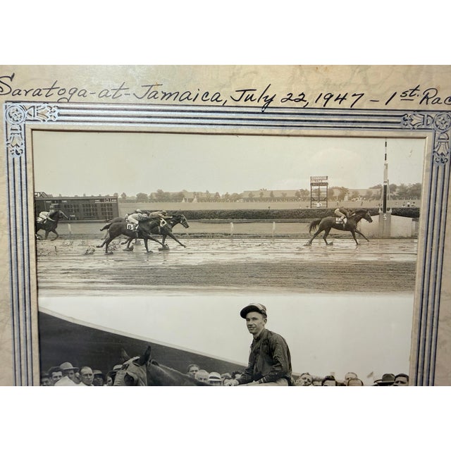 Vintage 47 Original Bert Morgan Dreamer Jamaica Horse Racing Jockey Photograph For Sale - Image 10 of 12