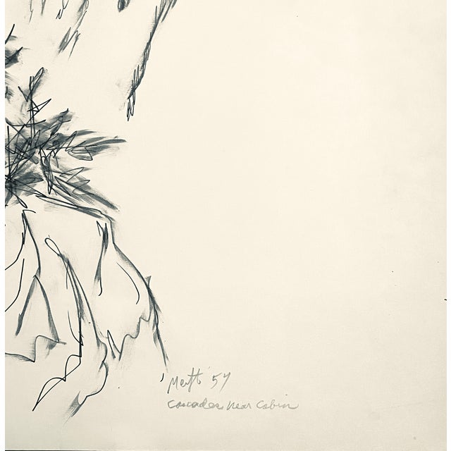Drawing from the estate of Northwest School artist Neil Meitzler (1930 - 2009). Signed and dated lower right.. Meitzler's...