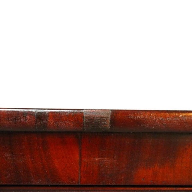 Hepplewhite Mahogany Graduated 4 Drawer Chest With Slayed Legs C1830 For Sale - Image 9 of 12