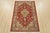 Farmhouse Fine Qom Rug 3’4” X 4’11” Red Wool/Silk Traditional Hand-Knotted Carpet For Sale - Image 3 of 12