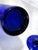 Glass Vintage Mid Century Modern Cobalt Blue Cocktail Glasses - Set of 4 For Sale - Image 7 of 11