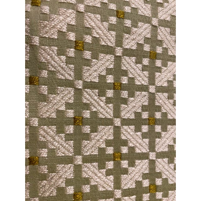 Traditional Traver's "Preston" Designer Woven Fabric in Celery - 7 Yards For Sale - Image 3 of 6