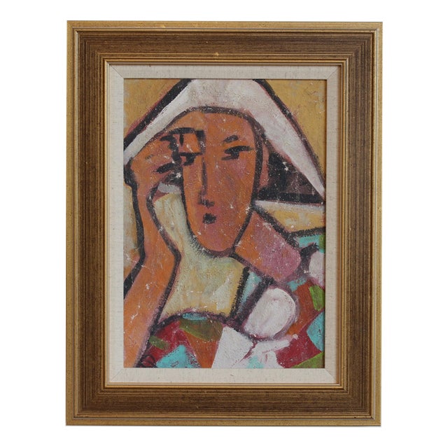 Hidden Portraits X, 1980s, Acrylic on Canvas, Framed For Sale