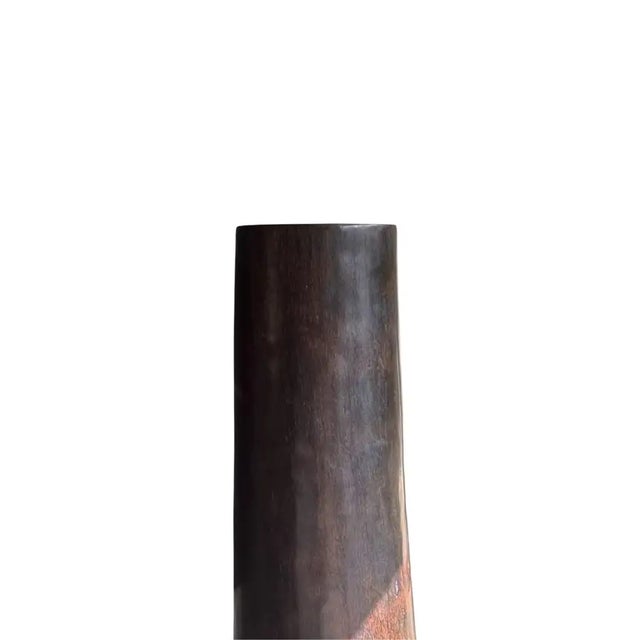 Wood Large Sculptural Palm Wood Planter, Modern Organic With Stunning Wood Textures For Sale - Image 7 of 8
