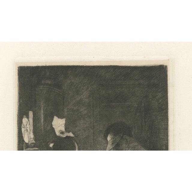 Gold C.L. Dake, The Diamond Cleaver, 1888, Amsterdam Diamond Industry Etching For Sale - Image 8 of 10