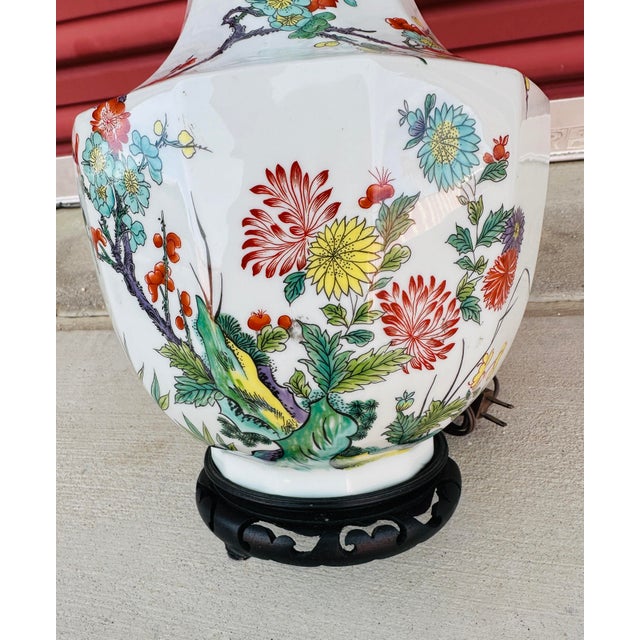 1950s Vintage Chinoiserie Table Lamp For Sale - Image 5 of 12