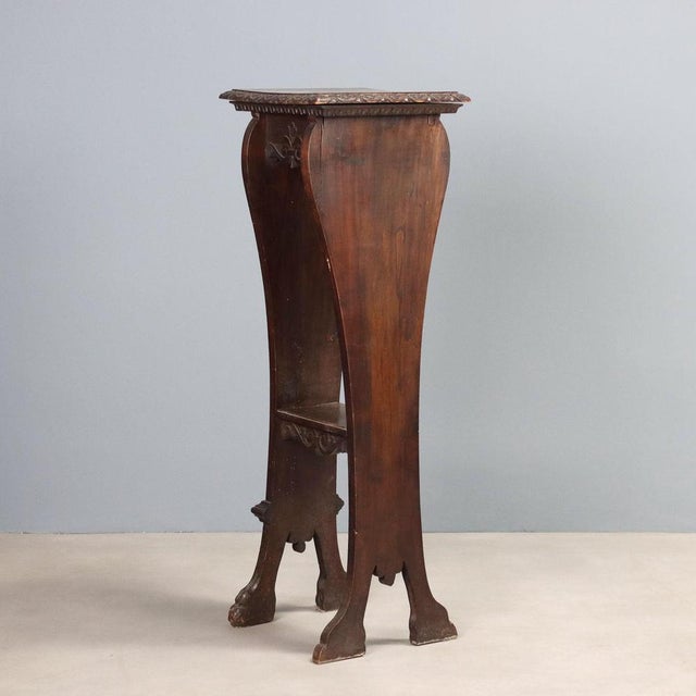 Wood Planter in Walnut Wood For Sale - Image 7 of 8