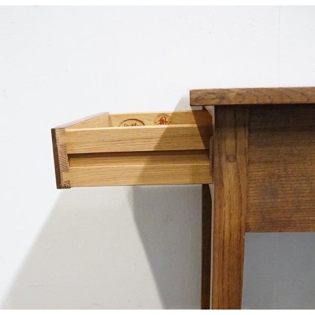 Wood Stickley Furniture Quarter Sawn Oak Mission Style Arts & Crafts 20" Accent End Table 89-501 - #32 Onondaga Finish For Sale - Image 7 of 14