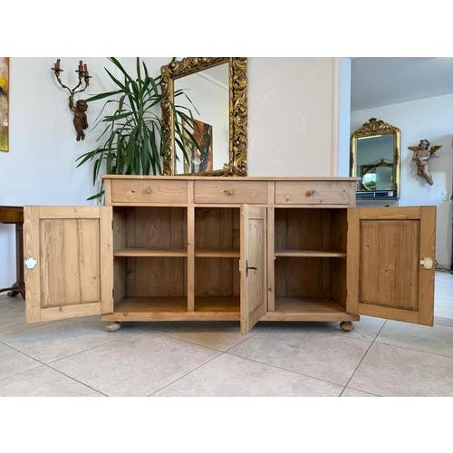 Art Nouveau Sideboard in Softwood, 1890s For Sale - Image 16 of 17
