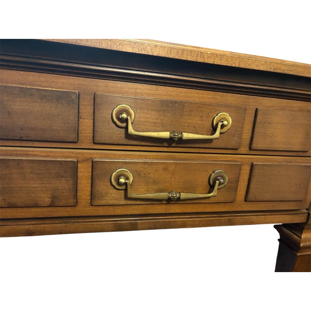 Hekman Furniture 1960 Mid Century Modern Hekman Large Nightstand 2 Drawers End Side Table For Sale - Image 4 of 11