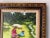 Vintage Karin “Picnic” Impressionist Oil on Canvas Painting – Framed For Sale In Miami - Image 6 of 12