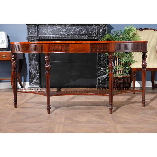 Traditional Niagara Furniture Long Mahogany Console For Sale - Image 3 of 12
