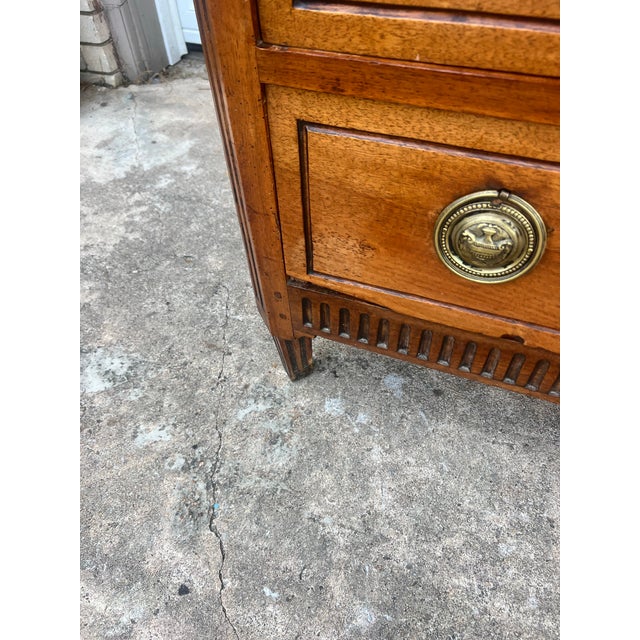 Mid 18th Century French 18th Century Louis XVI Walnut Château Period Chest of Drawers For Sale - Image 5 of 12