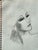 David Adickes Early Modern Black & White Abstract Figurative Elegant Woman Drawing, Mid 20th Century For Sale - Image 4 of 10