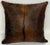 2020s Reversible 16” X 16” Premium Brazilian Watusi Cowhide Pillow Cover – Sculptural Spine Composition - Handcrafted by Pablo Sota Designs. For Sale - Image 5 of 11