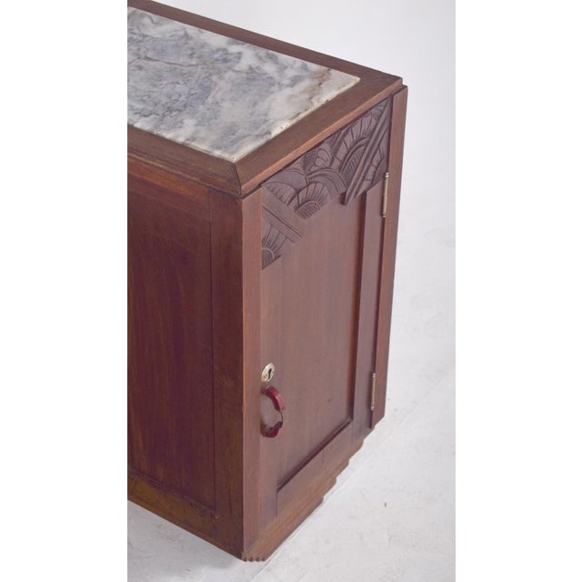 Portuguese Art Deco Bedside Tables, 1920, Set of 2 For Sale - Image 9 of 10