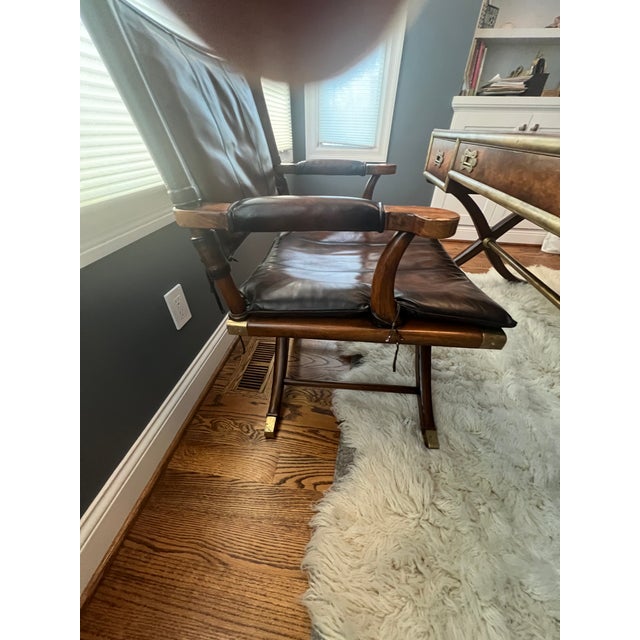 Correspondents Leather Writing Desk & Chair For Sale - Image 17 of 17
