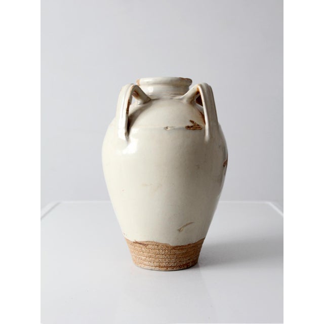 Vintage Handmade Studio Pottery Amphora Vase For Sale - Image 9 of 16
