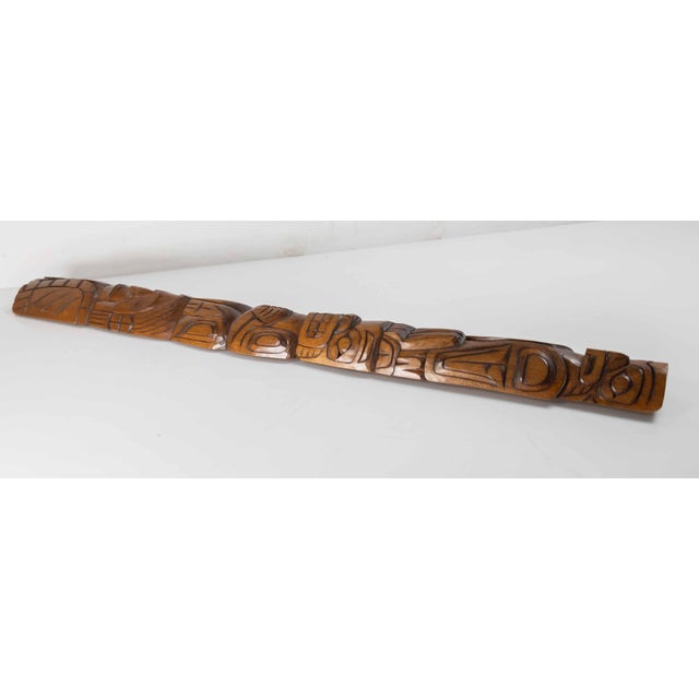 Late 20th Century Northwest Coast Squamish Native American Indian Totem by R Krawchuk For Sale - Image 11 of 18