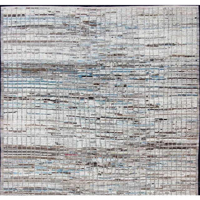 Tribal Modern Casual Moroccan Rug by Keivan Woven Arts, 10'3" X 14'3" For Sale - Image 3 of 15