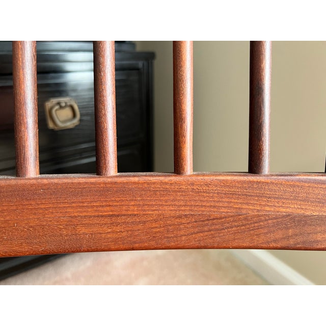 Vintage 1960s Mid Century Scandinavian Modern Rocker Attributed to Yngve Eckstrom for Swedese Mobler For Sale - Image 10 of 11