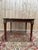 Wood Louis XVI Style Square Table with Leather Top For Sale - Image 7 of 8