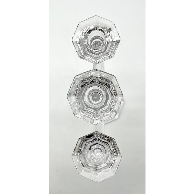 Vintage Three-Light Crystal Candelabra from Villeroy & Boch, 1970s For Sale - Image 12 of 18