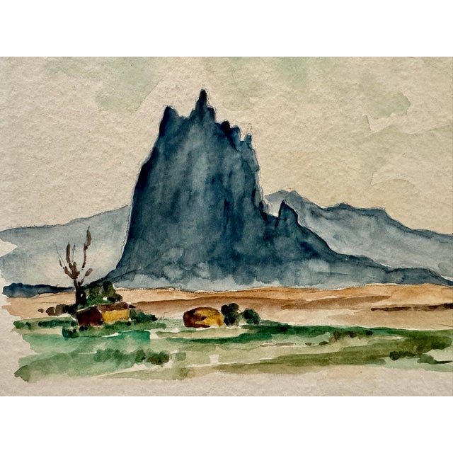 Original watercolor on paper by Henry Emil Salloch, also known as Heinz Emil Salloch, the German-born American artist and...
