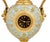 Antique French Gilt Bronze and Enamel Porcelain Urn-Form Clock, Mid 19th Century For Sale - Image 4 of 12