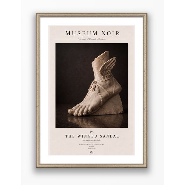 Atelier Aria Lumae Museum Noir the Winged Sandal Classical Hellenistic Sculpture Fine Art Gallery Board Print 16 X 24 For Sale - Image 11 of 18